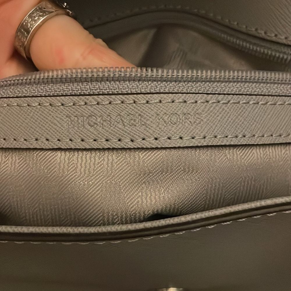 Michael Kors Gray Satchel with Silver Hardware - Picture 2 of 11